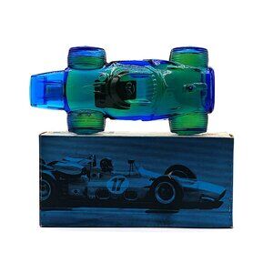 Vintage Avon Sure Winner Racing Car Blue Bottle After Shave With Box